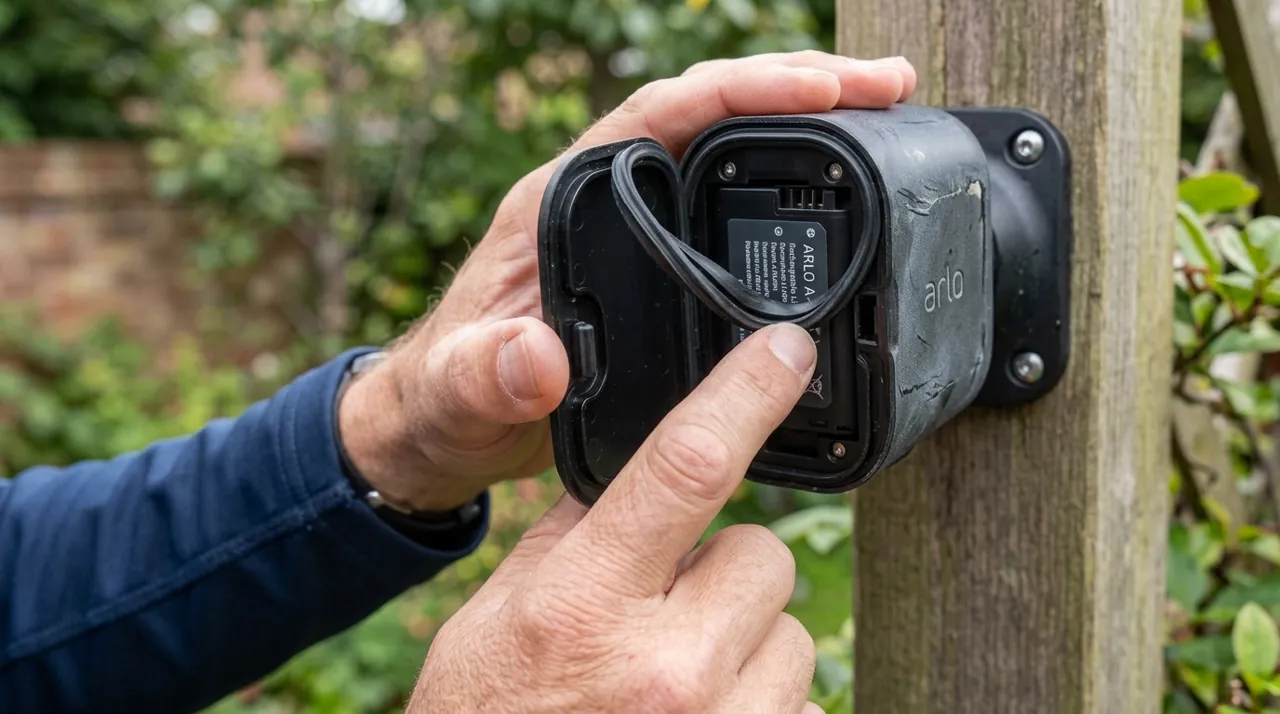 Checking a security camera for footage quality issues