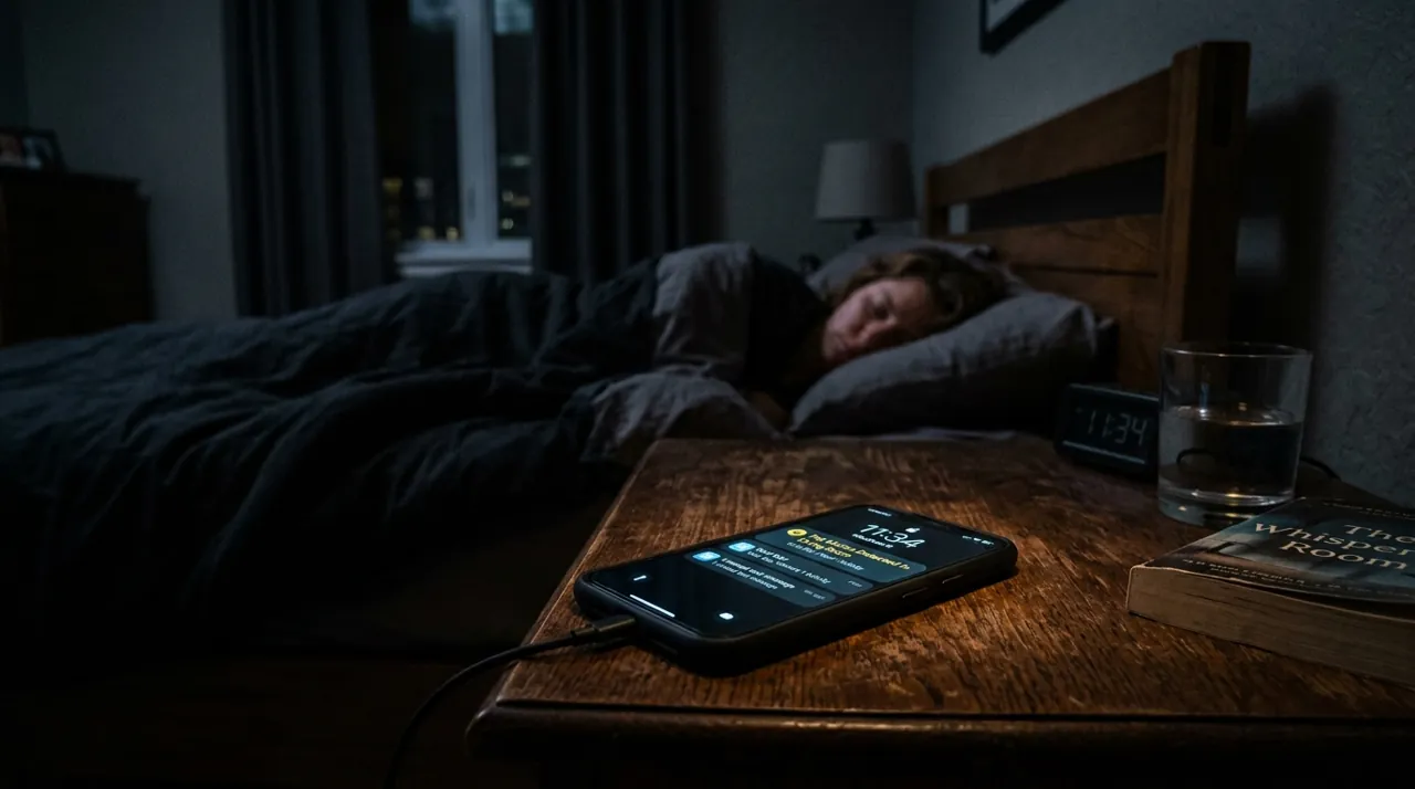 A smartphone displaying a pet motion alert